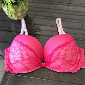 Victoria’s Secret Pink Padded Demi Bra size 34D